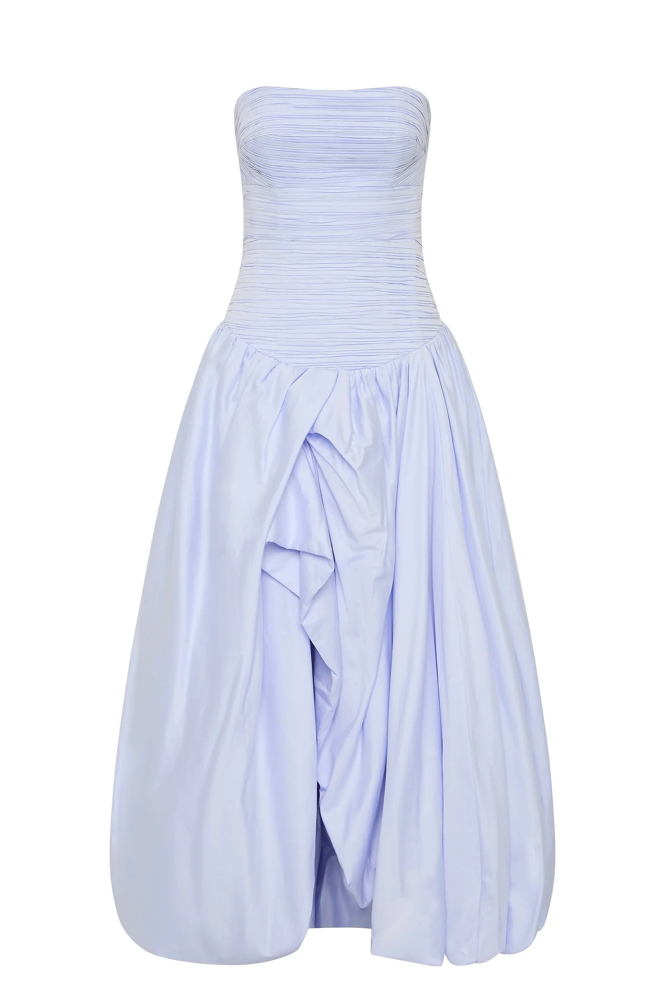 AJE Violette Bubble Hem Dress - Pearl Blue