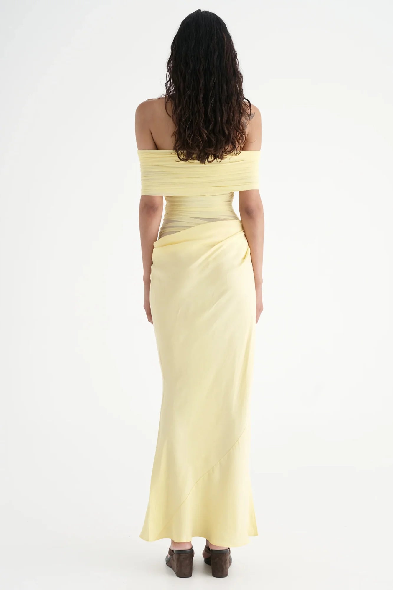 Benni Nico Off Shoulder Dress - Butter