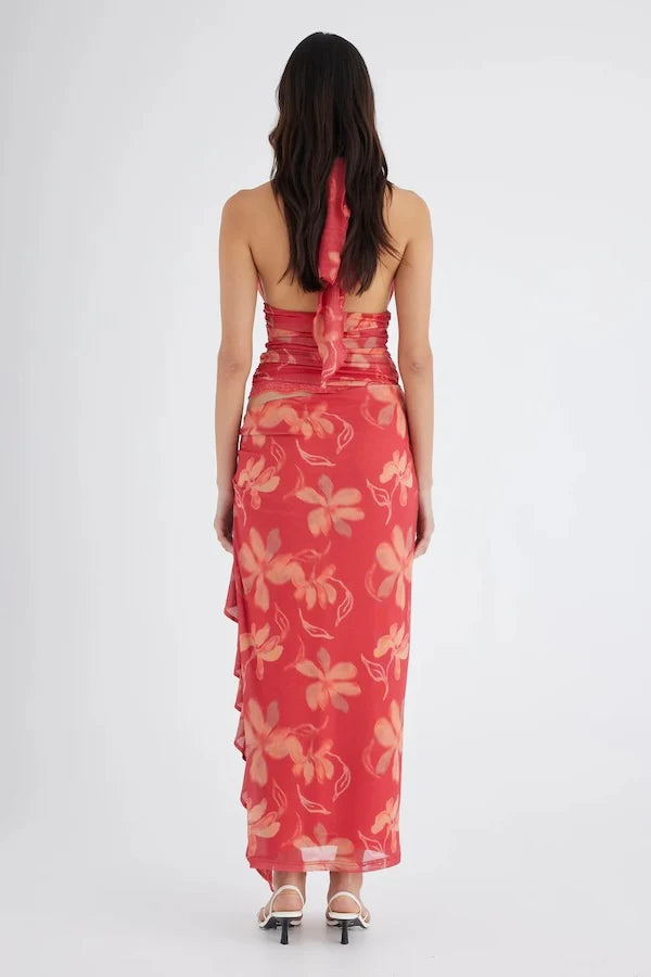 Benni Penelope Halter Maxi Dress
