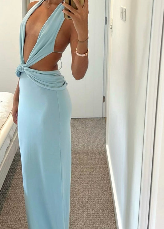 Deconduarte Elin Dress - Sky Blue