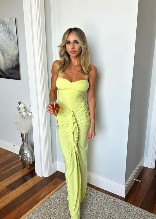 Natalie Rolt Shontae Dress - Citron