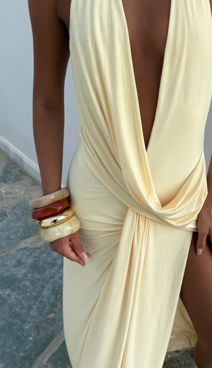 (Coming Soon) Natalie Rolt Winona Gown - Lemon