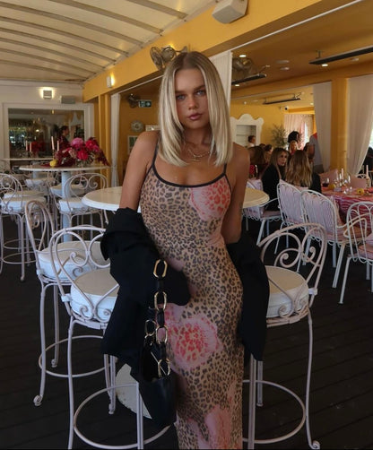 With Harper Lu Mesh Leopard Slip