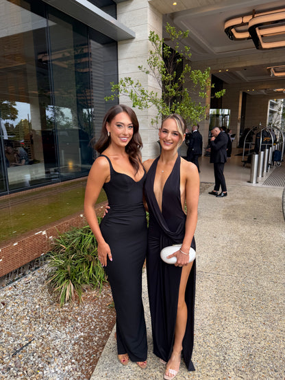 Natalie Rolt Winona Gown - Black (Size 0)