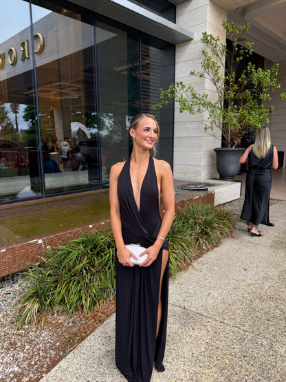 Natalie Rolt Winona Gown - Black (Size 0)