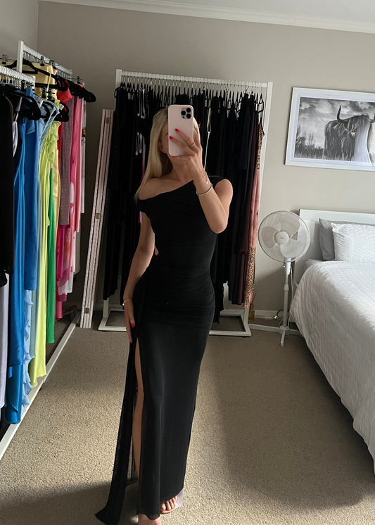 Bec and Bridge Victoria Asym Dress - Black