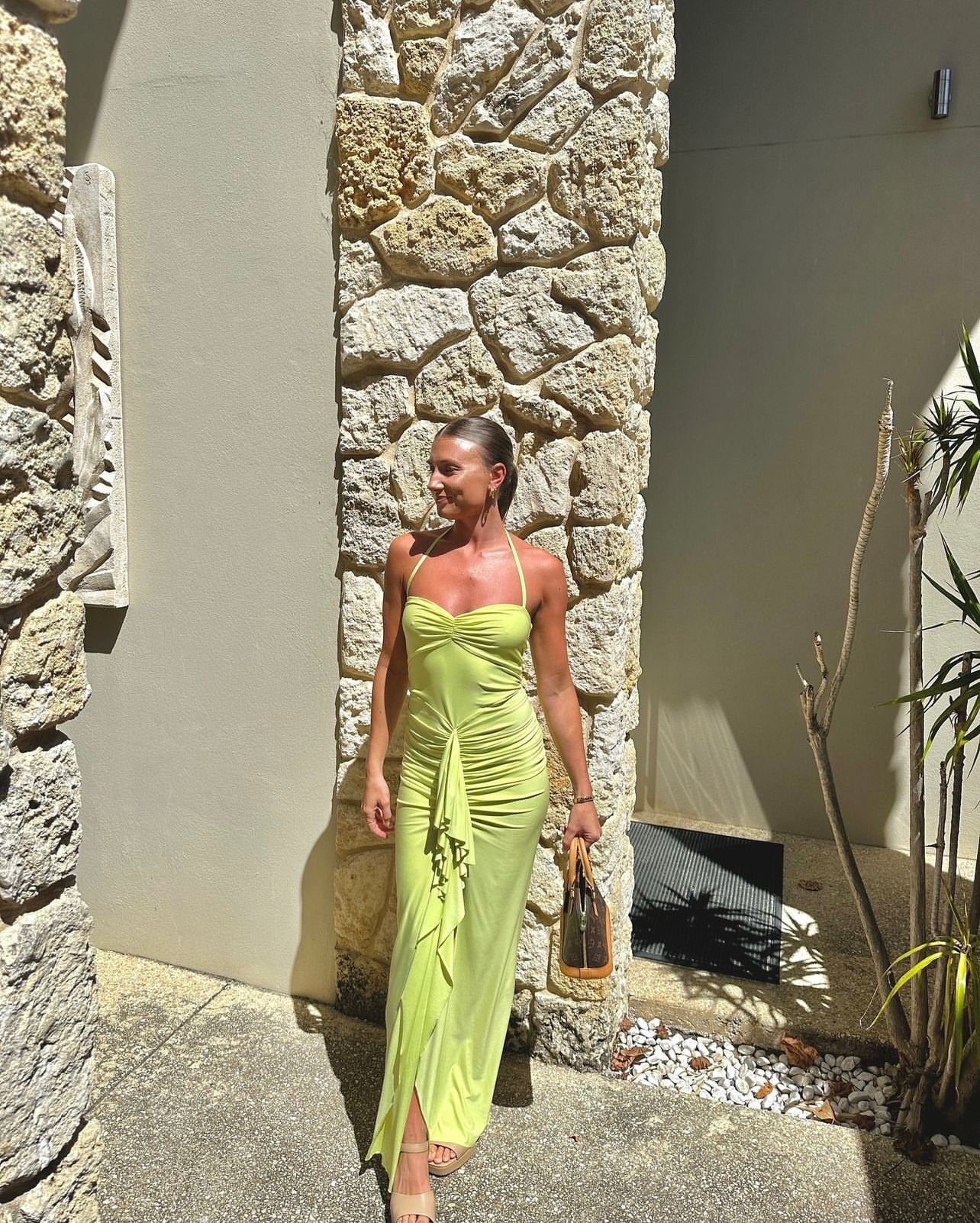 Natalie Rolt Shontae Dress - Citron