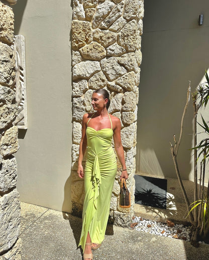 Natalie Rolt Shontae Dress - Citron