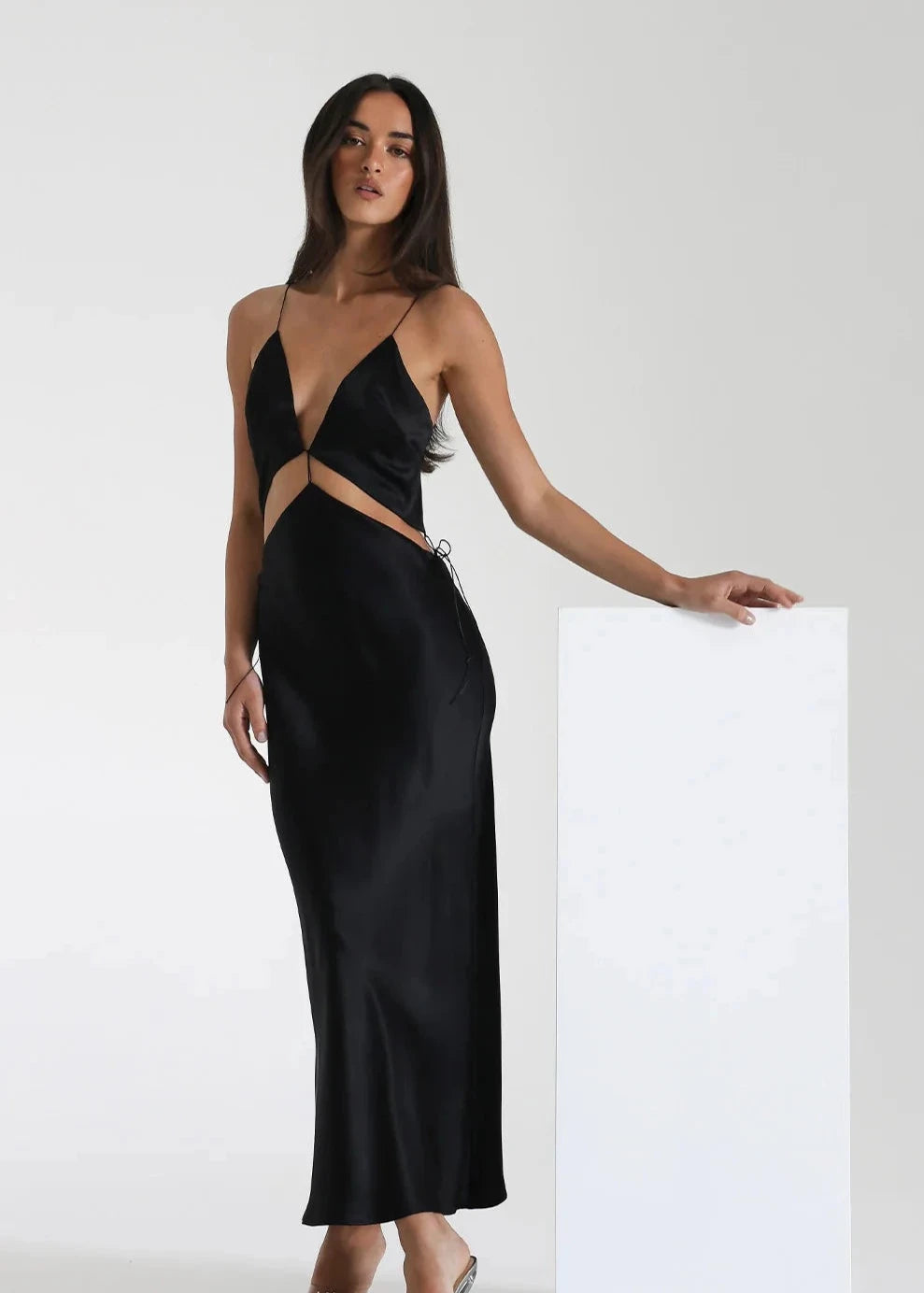 Natalie Rolt Iris Dress - Black