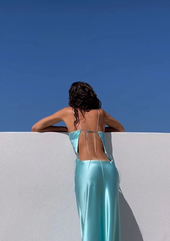 Natalie Rolt Iris Dress - Turquoise