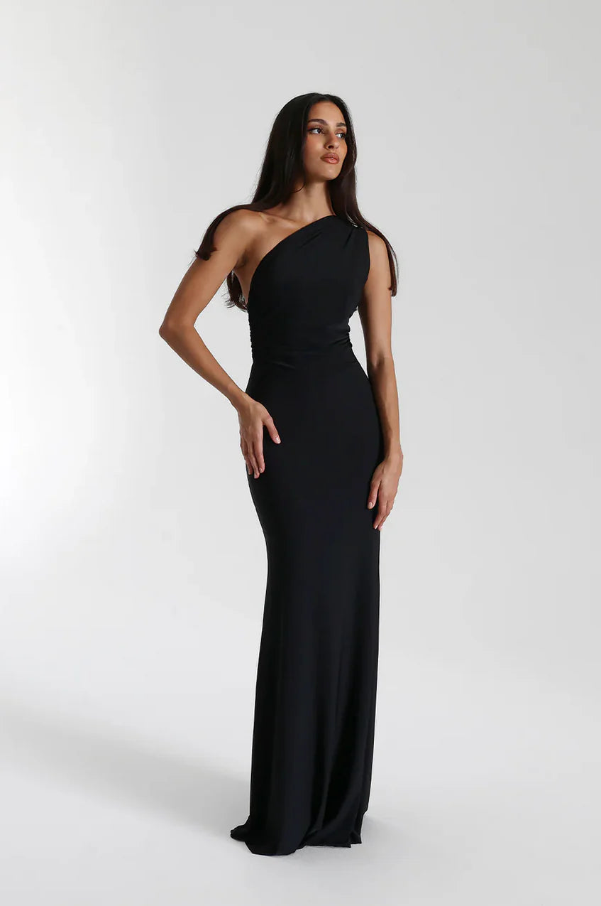 Natalie Rolt Fabienne Gown - Black (Size 0)