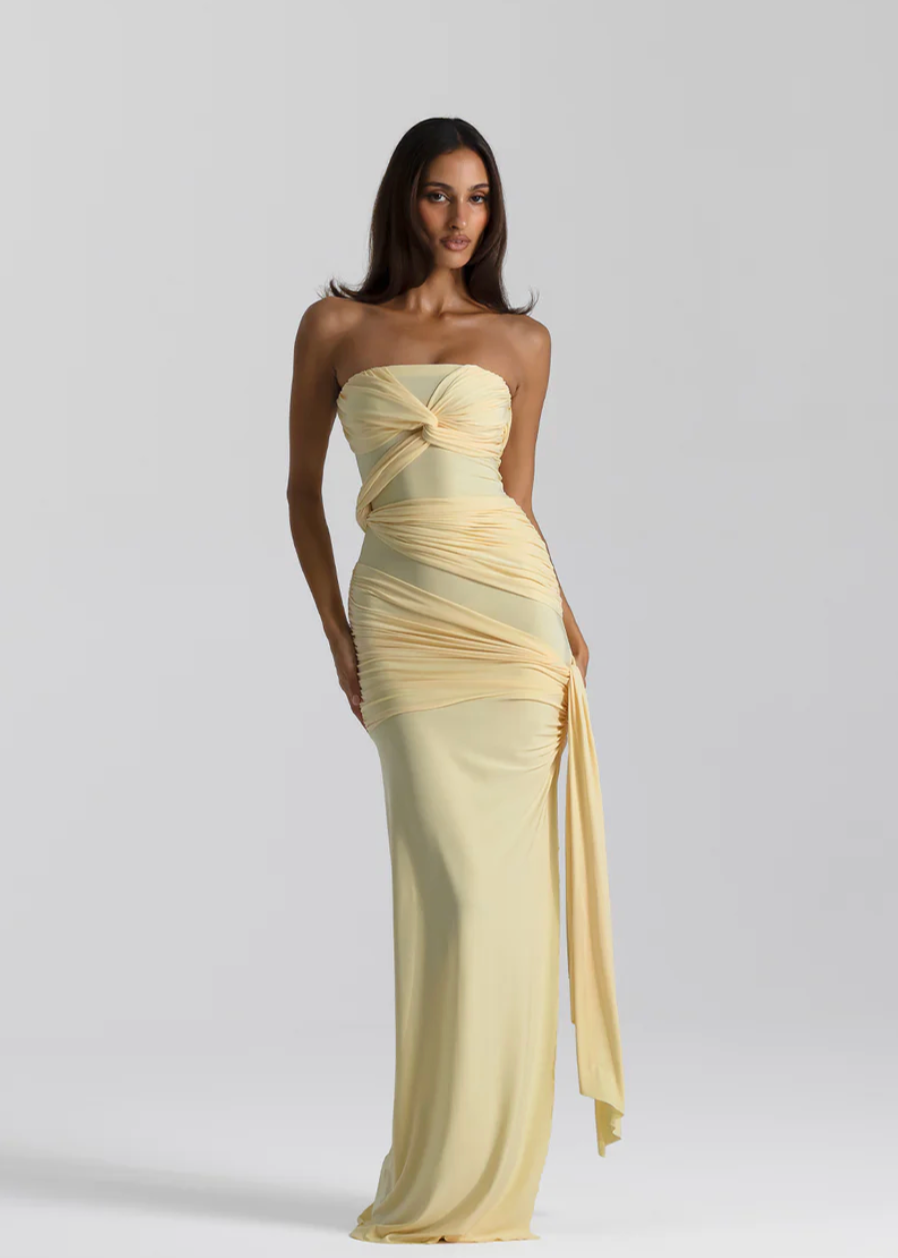 Natalie Rolt Miranda Gown - Lemon