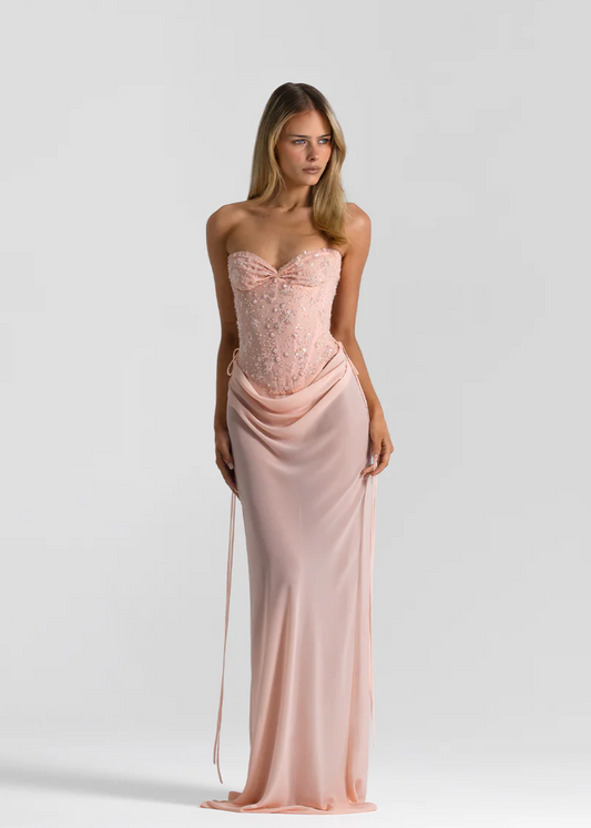 Natalie Rolt Verity Bustier & Allira Skirt - Pink (Size 0)