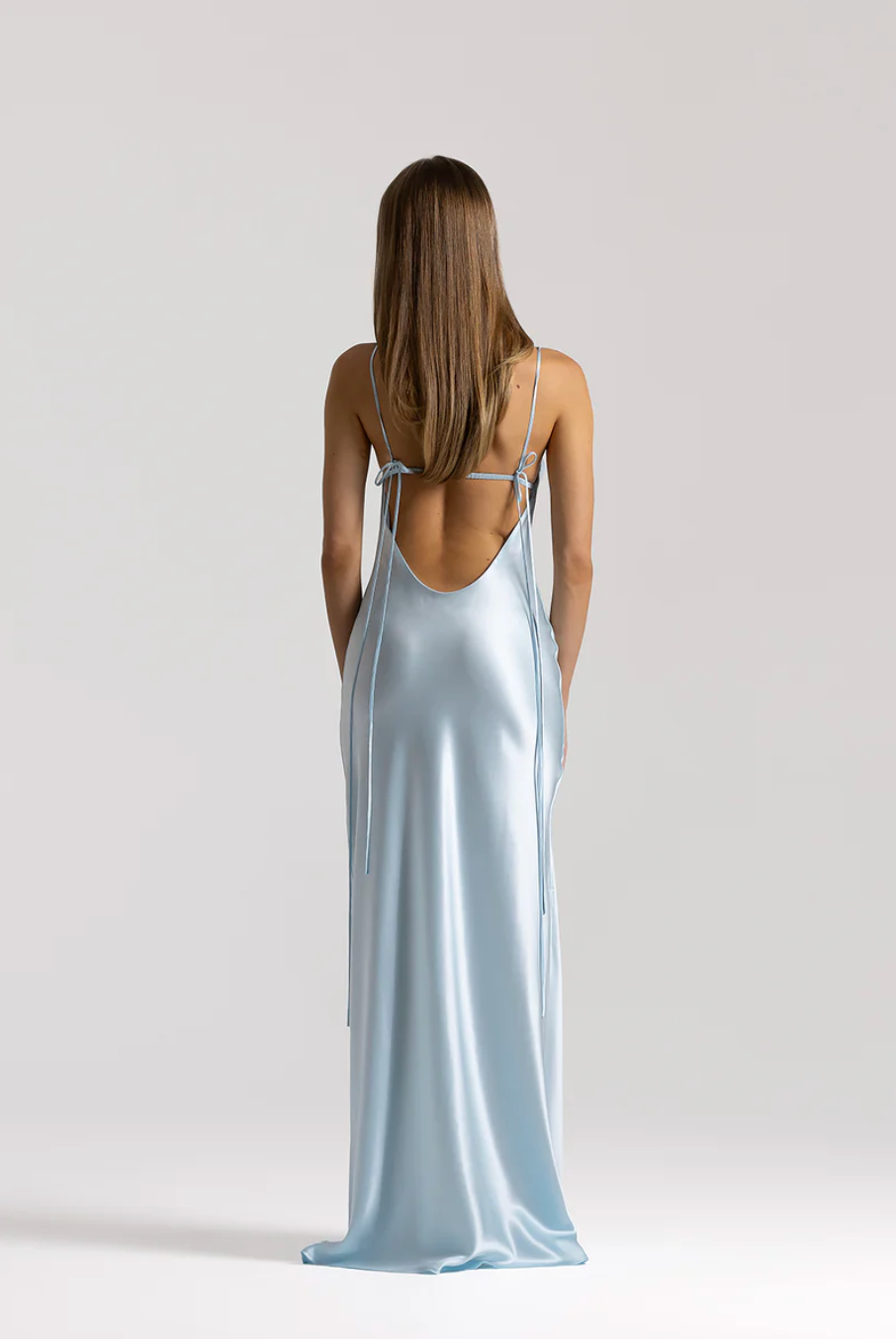 (Coming Soon) Natalie Rolt Talia Gown - Ice Blue (Size 0)