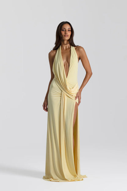 (Coming Soon) Natalie Rolt Winona Gown - Lemon