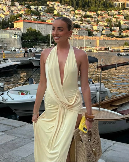 Natalie Rolt Winona Gown - Lemon (Size 0)